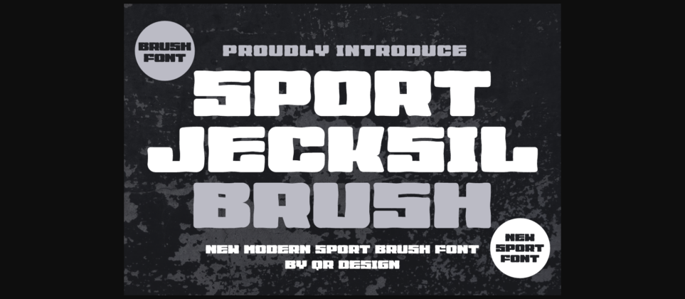 Sport Jecksil Brush Font Poster 1