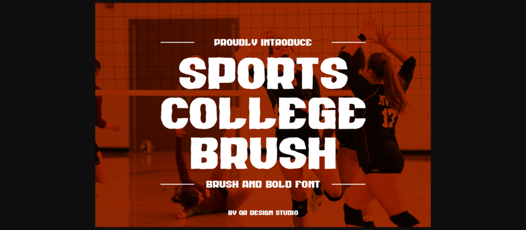 Sports College Brush Font Poster 3