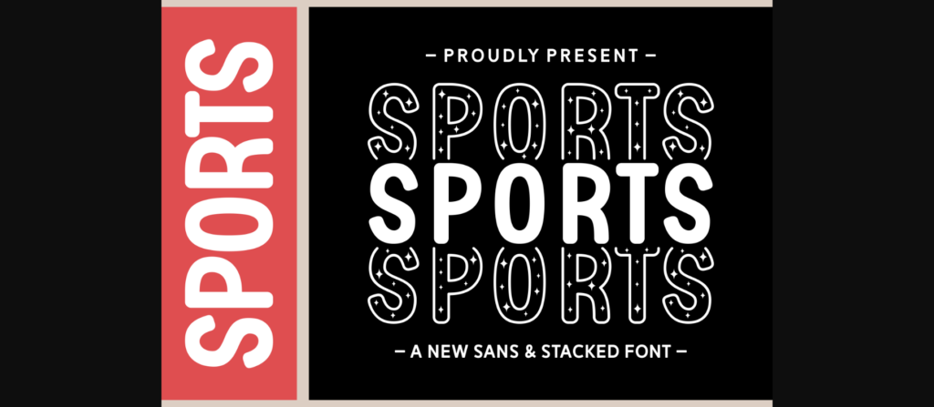 Sports Font Poster 3