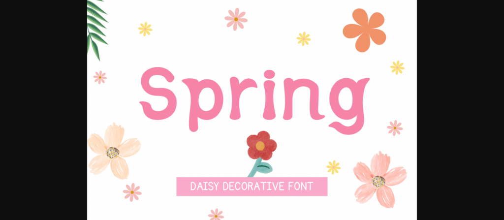 Spring Font Poster 3