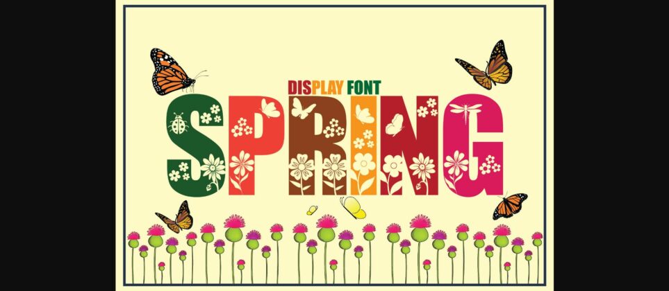 Spring Font Poster 3