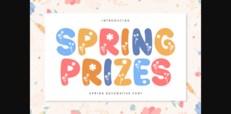 Spring Prizes Font Poster 1