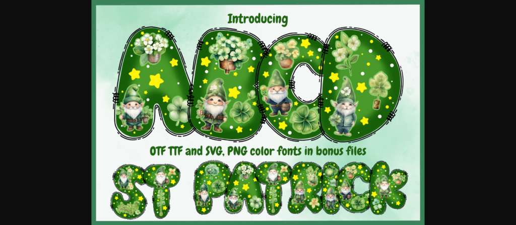 St Patrick Font Poster 3