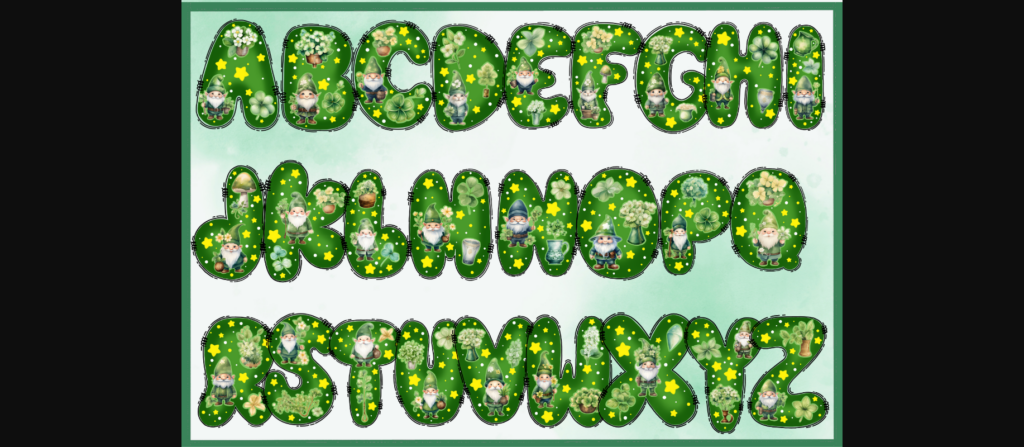 St Patrick Font Poster 4