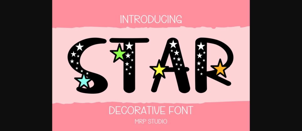 Star Font Poster 3