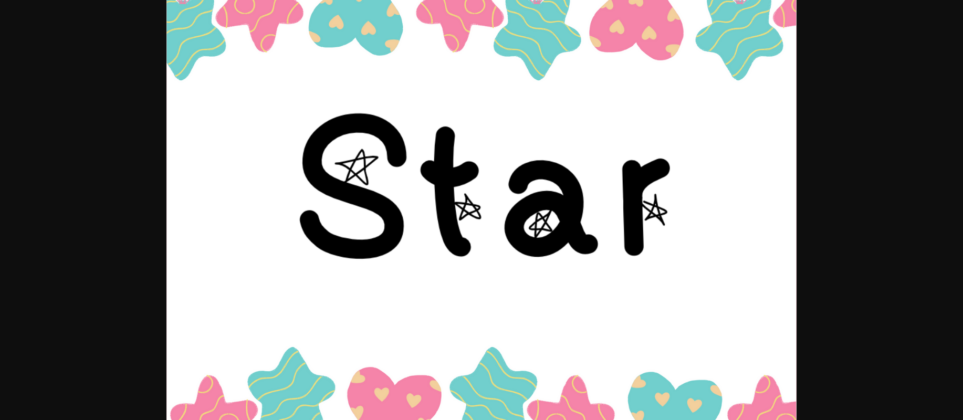 Star Font Poster 3