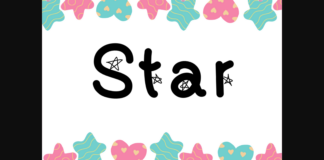 Star Font Poster 1