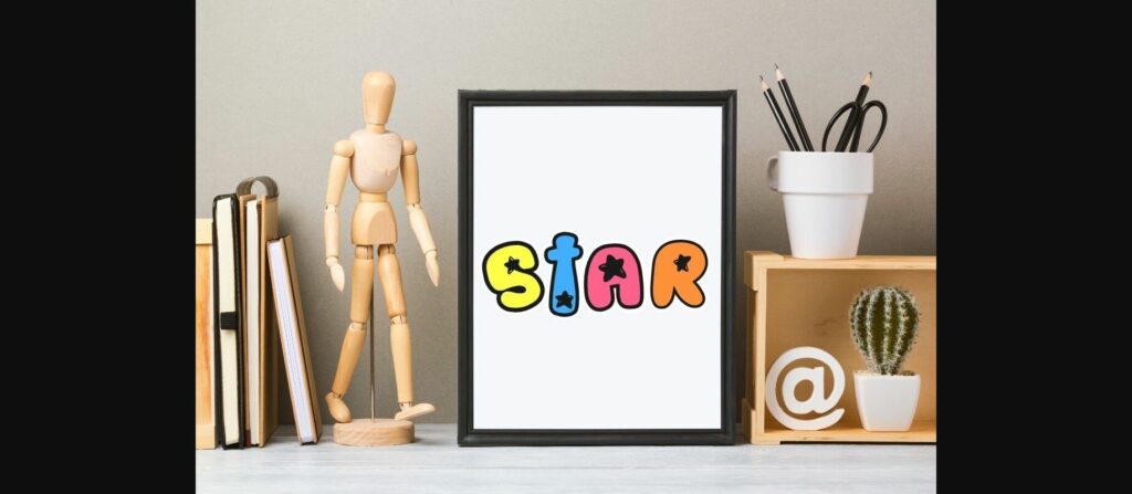 Star Font Poster 6