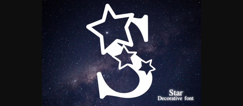 Star Font Poster 3