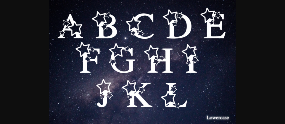 Star Font Poster 6