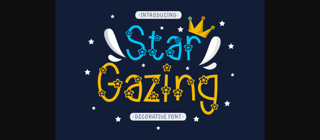 Star Gazing Font Poster 1