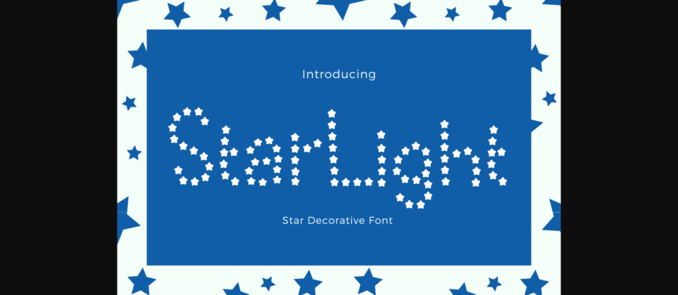 Star Light Font Poster 3