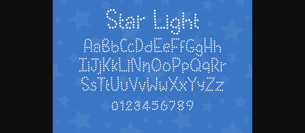 Star Light Font Poster 8