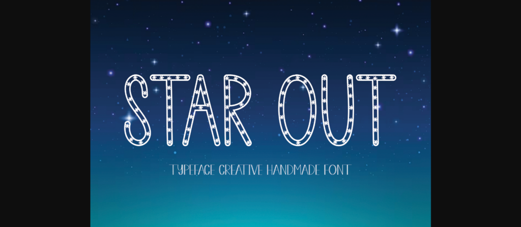 Star out Font Poster 3