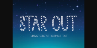 Star out Font Poster 1