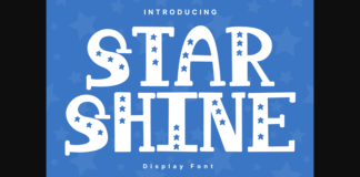 Star Shine Font Poster 1