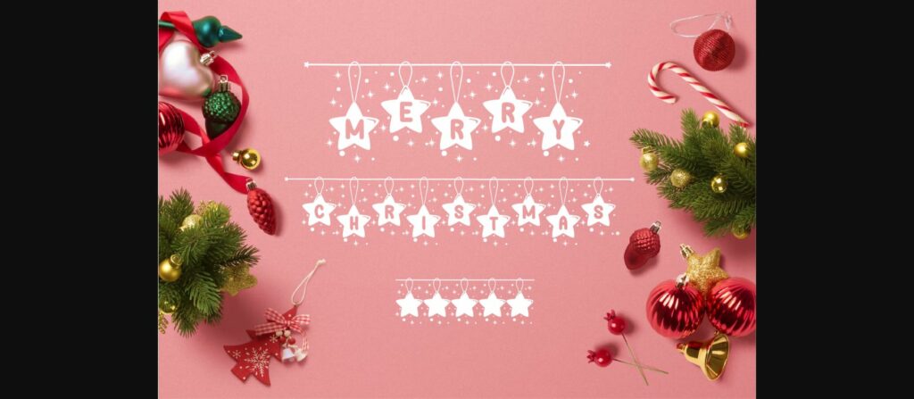 Star String Font Poster 5