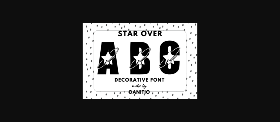 Star over Font Poster 3