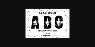 Star over Font Poster 1