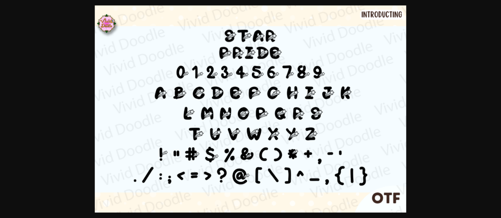 Starpride Font Poster 4