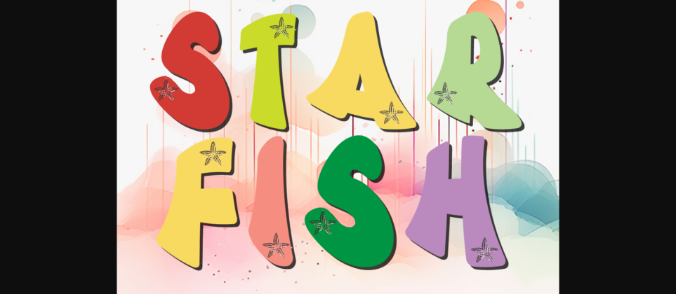 Starfish Glee Glimpse Font Poster 1