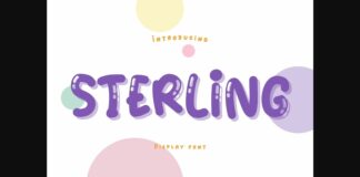 Sterling Font Poster 1