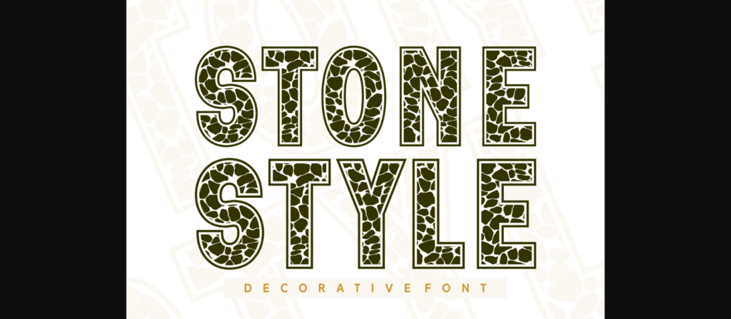 Stone Style Font Poster 1