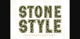 Stone Style Font Poster 1