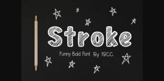 Stroke Font Poster 1