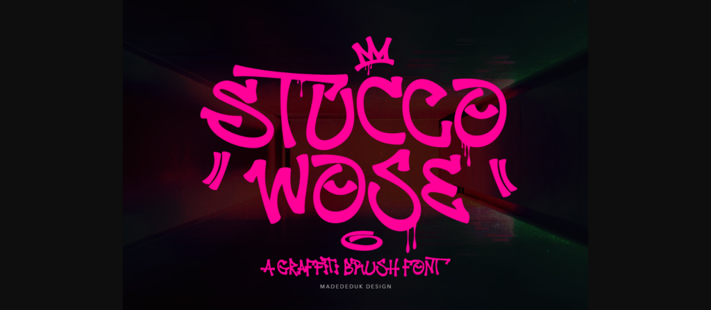 Stucco Wose Font Poster 3