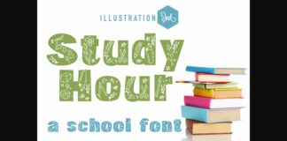 Study Hour Font Poster 1