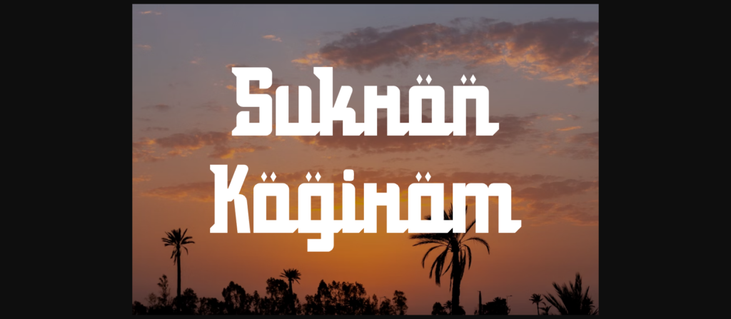 Sukron Kogiram Font Poster 3