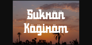 Sukron Kogiram Font Poster 1