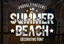 Summer Beach Font Poster 1