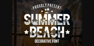 Summer Beach Font Poster 1