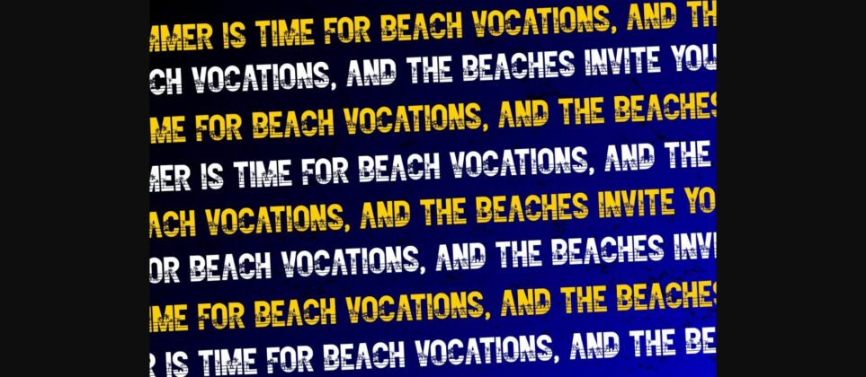 Summer Beach Font Poster 5