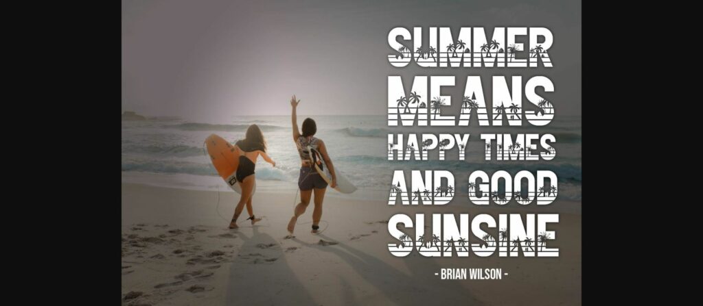 Summer Beach Font Poster 6