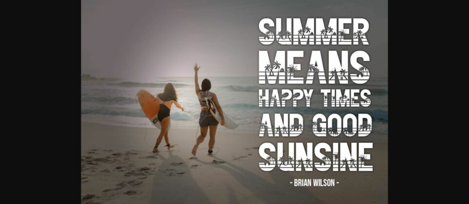 Summer Beach Font Poster 6