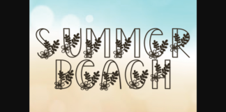 Summer Beach Font Poster 1