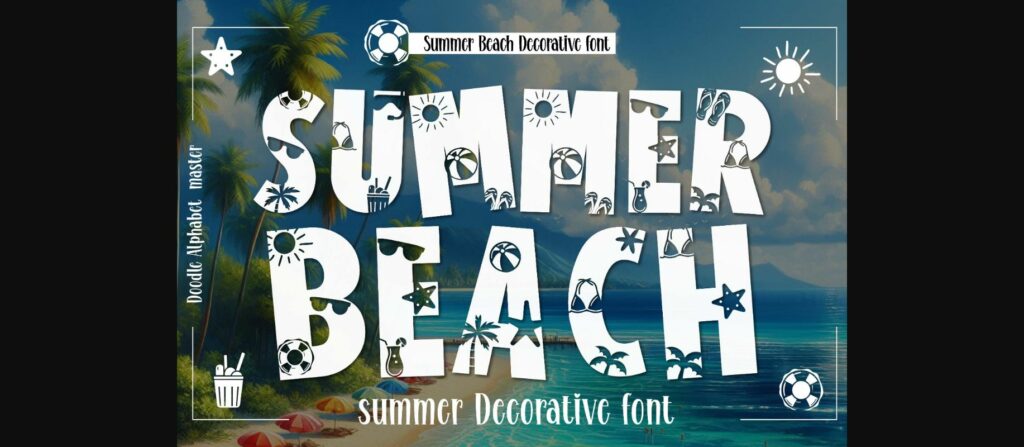 Summer Beach Font Poster 3