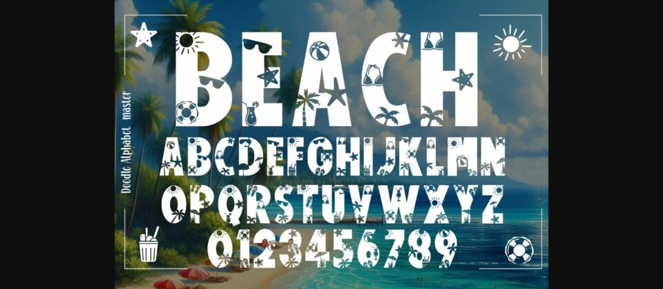 Summer Beach Font Poster 4