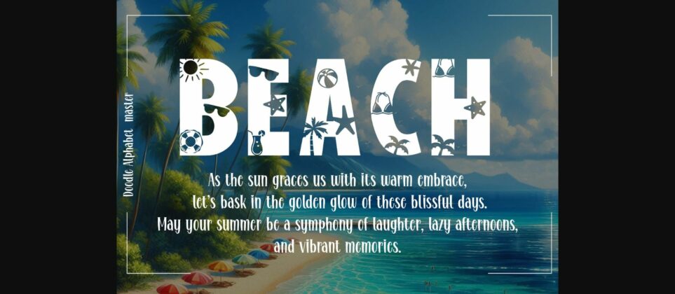 Summer Beach Font Poster 5
