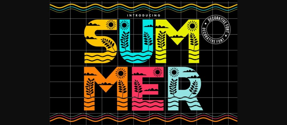 Summer Font Poster 3