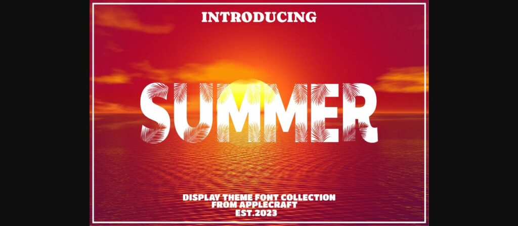 Summer Font Poster 3
