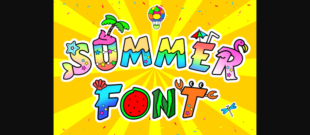 Summer Font Poster 3