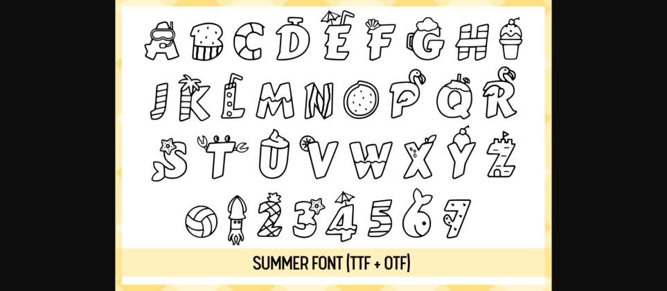 Summer Font Poster 4