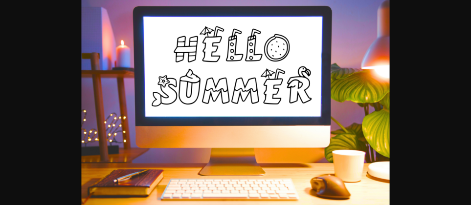 Summer Font Poster 6