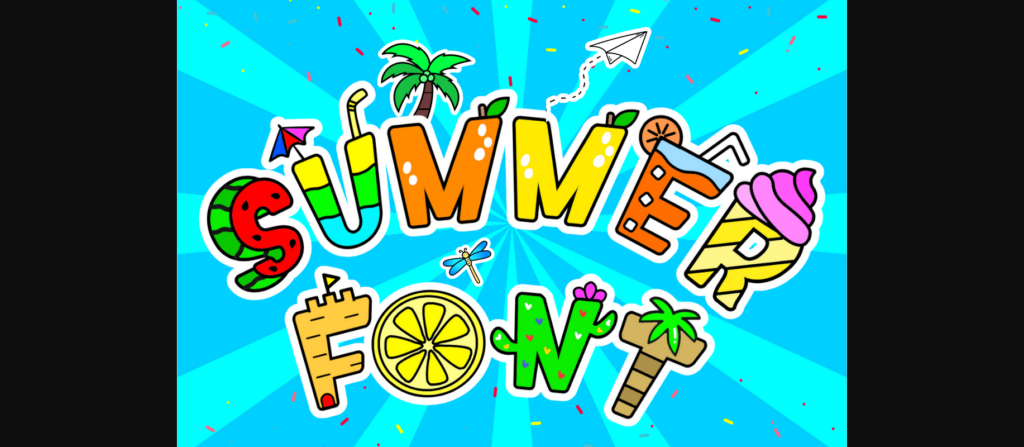 Summer Font Poster 3