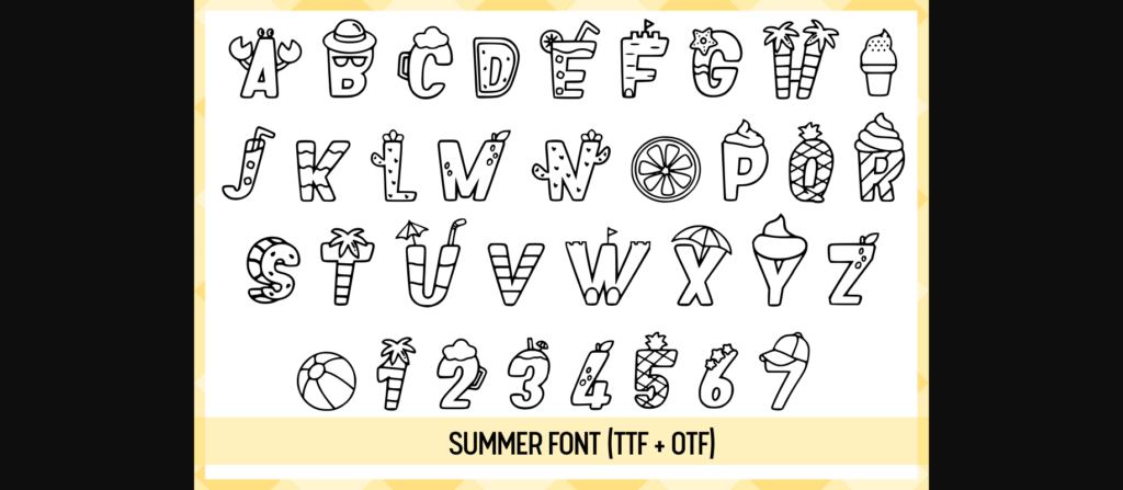 Summer Font Poster 4