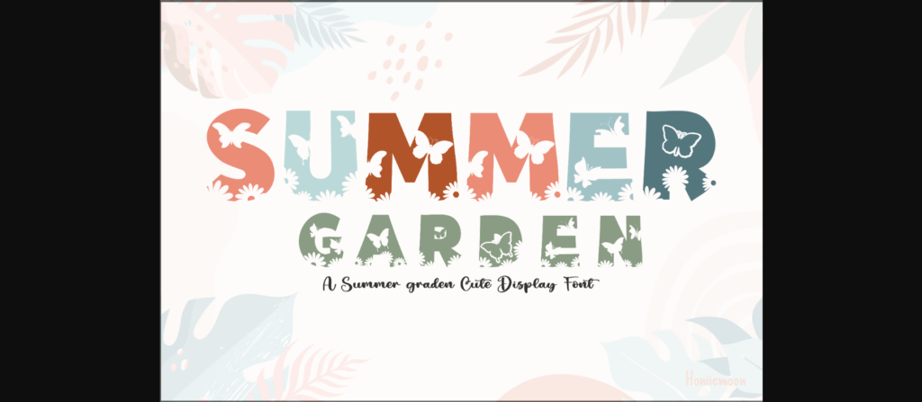 Summer Garden Font Poster 3